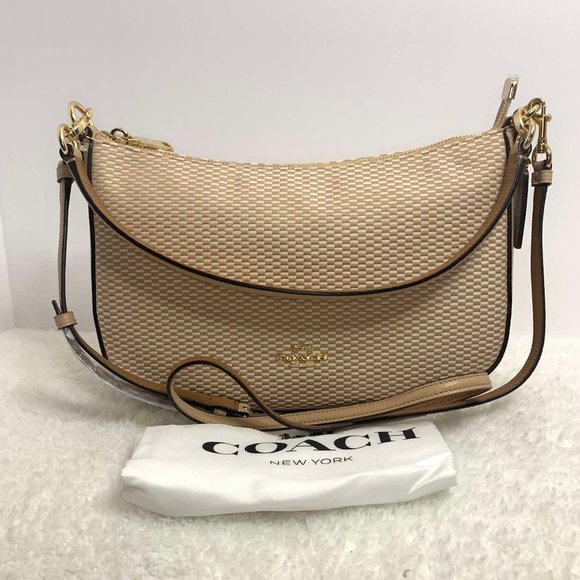 coach legacy jacquard chelsea crossbody